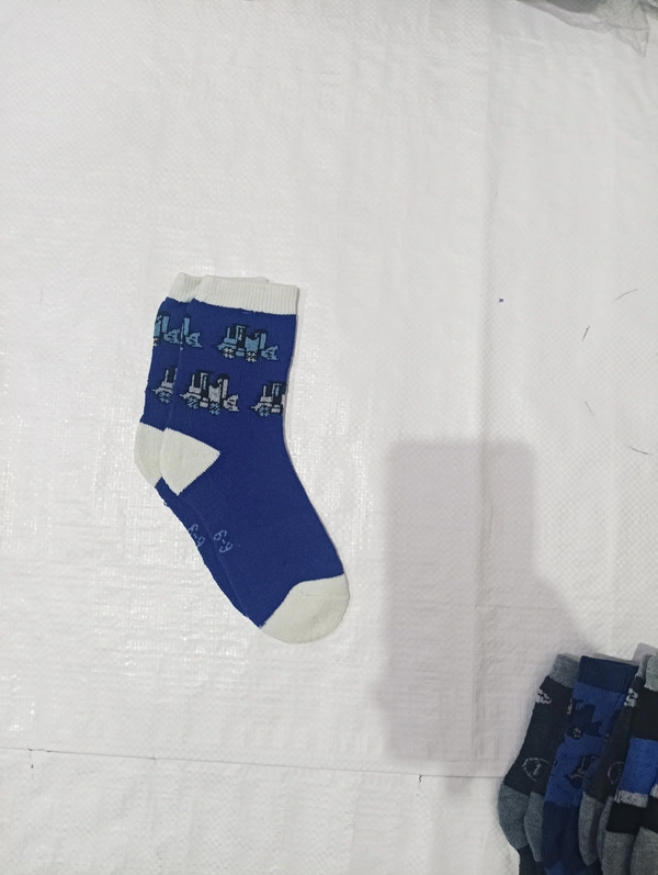 Kids China Imported Mix Color Mix Design Printed Cotton Socks - Kids, 12