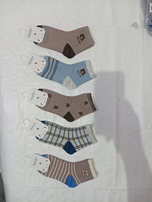 Kids China Imported Mix Color Mix Design Printed Cotton Socks - Kids, 12