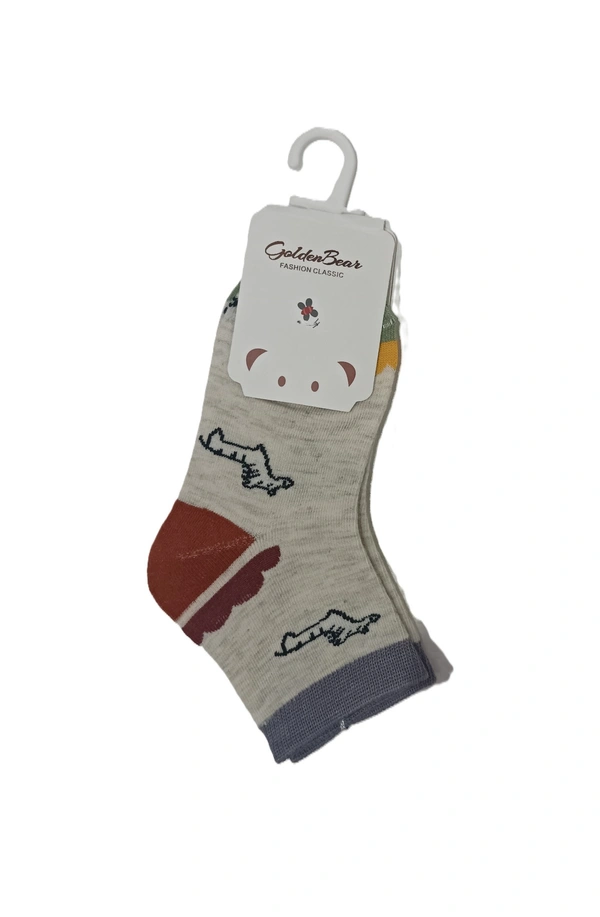 Kids China Imported Mix Color Mix Design Printed Cotton Socks - Kids, 12
