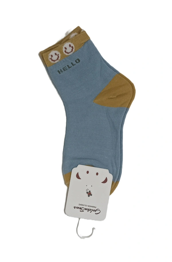 Kids China Imported Mix Color Mix Design Printed Cotton Socks - Kids, 12