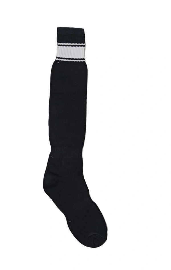 Mens Football Socks Black Color Pack Of 6 Pairs - Free, 6