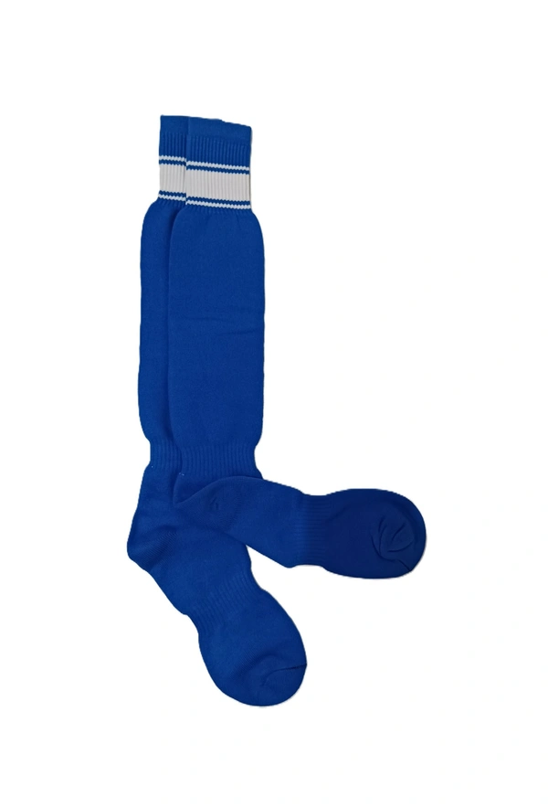 Mens Football Socks Blue  Color Pack Of 6 Pairs - Free, 6