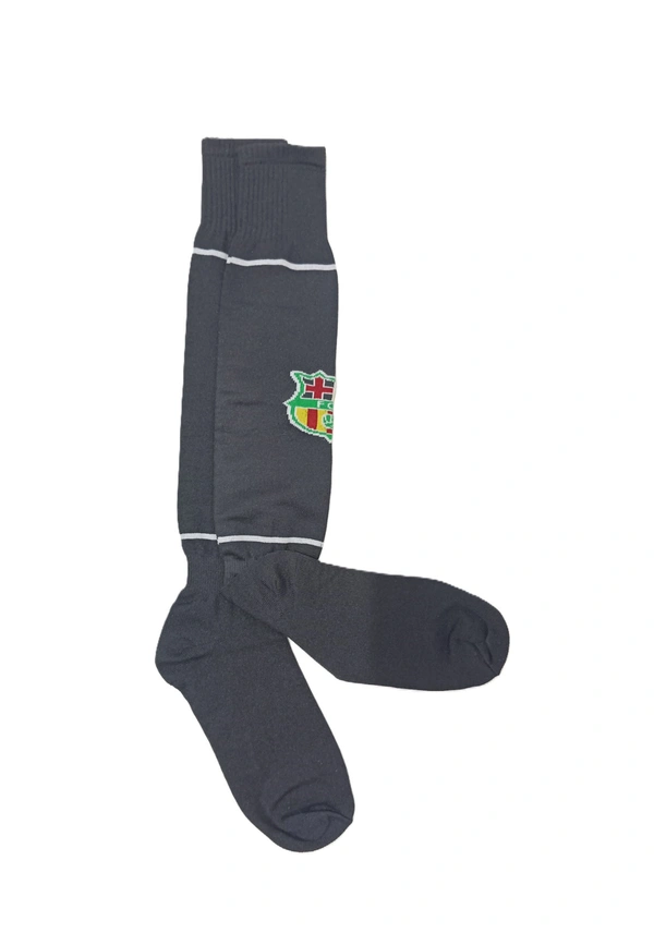 Mens Football Socks Black Color Pack Of 6 Pairs - Free, 6