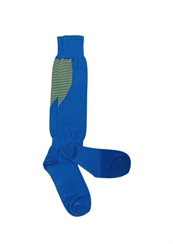 Mens Football Socks Blue Color Pack Of 6 Pairs - Free, 6