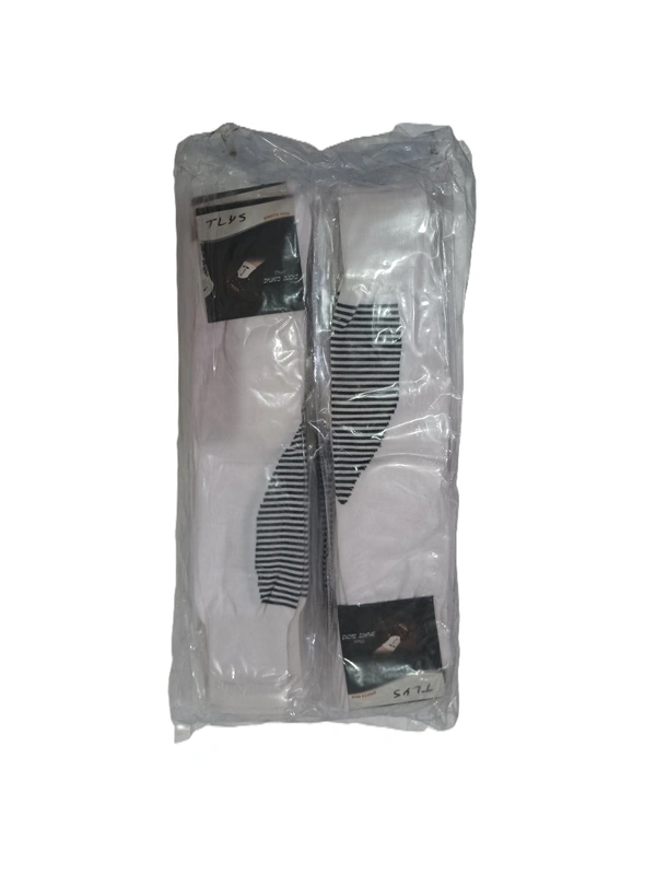 Mens Football Socks White Color Pack Of 6 Pairs - Free, 6