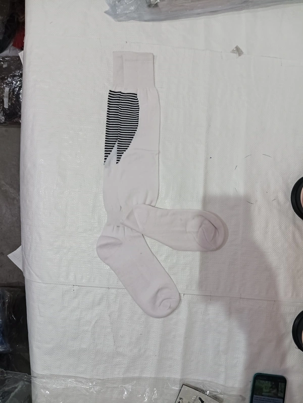 Mens Football Socks White Color Pack Of 6 Pairs - Free, 6