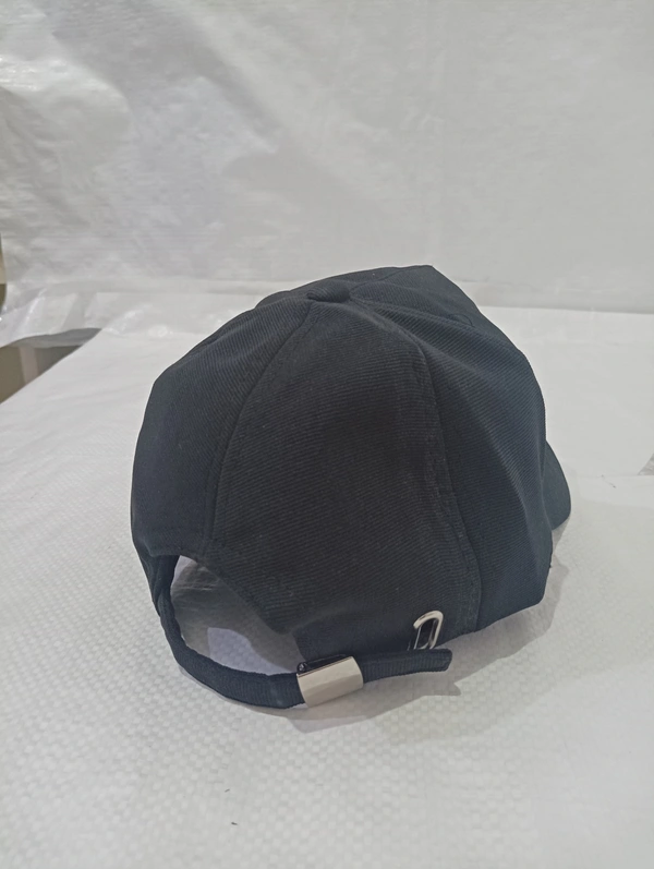 Mens Indian Flaxi Fit Rubber Printed Logo Caps Color - Black Color Pack Fitting - Buckle - Free, 6