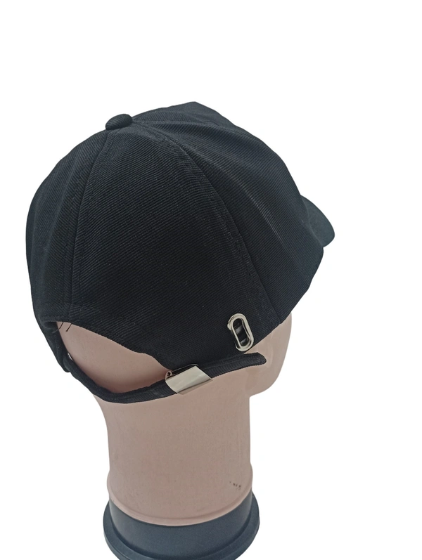 Mens Indian Flaxi Fit Rubber Printed Logo Caps Color - Black Color Pack Fitting - Buckle - Free, 6