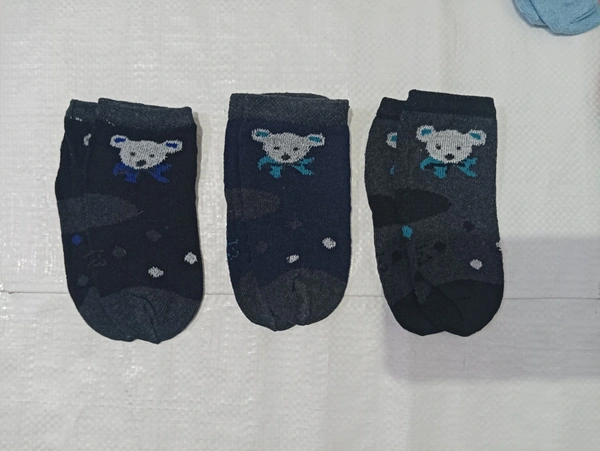 Kids Cotton Mix Color Mix Printed Socks Size 01-03 - 01-03 Years, 12