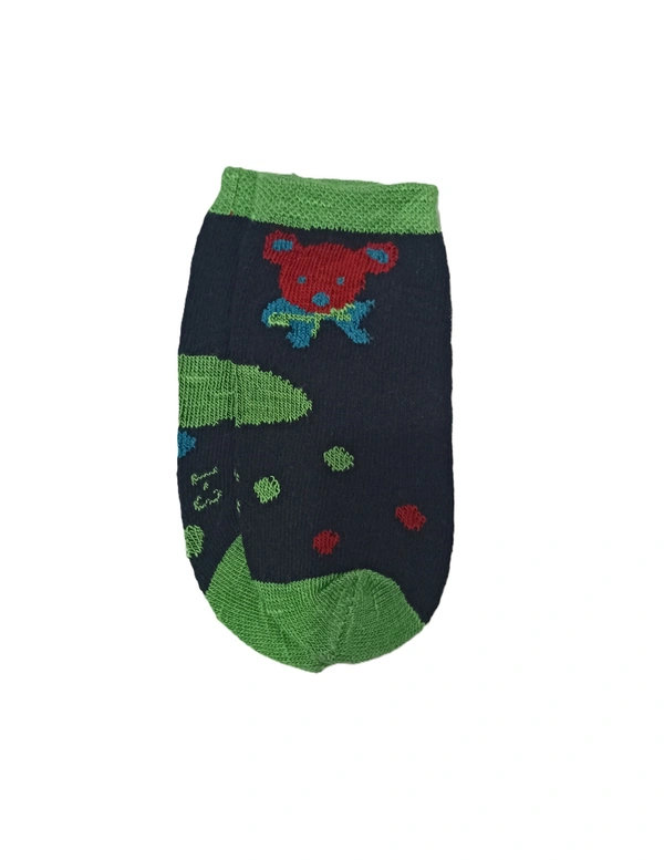 Kids Cotton Mix Color Mix Printed Socks Size 01-03 - 01-03 Years, 12