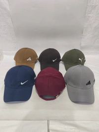 Mens Embroidered Flaxi Fit Meterial Mix Color Cap - Free, 6