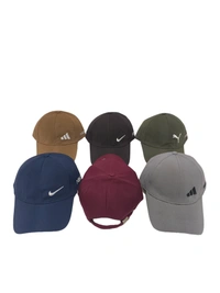 Mens Embroidered Flaxi Fit Meterial Mix Color Cap - Free, 6