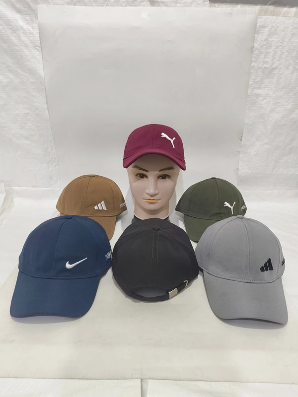 Mens Embroidered Flaxi Fit Meterial Mix Color Cap - Free, 6