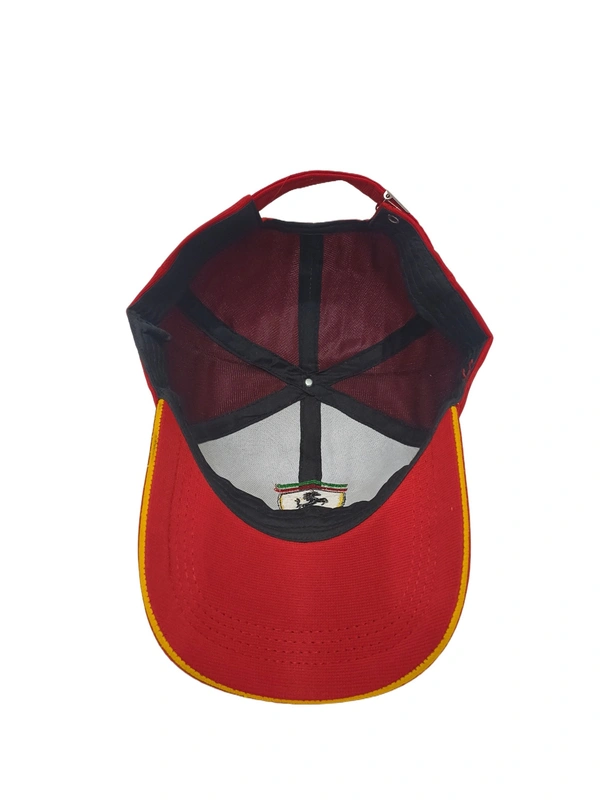 Mens Embroidered Flaxi Fit Meterial Red Color Cap - Free, 6