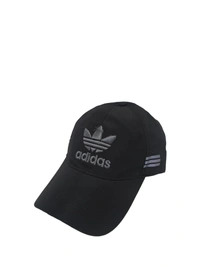 Mens Embroidered Parashut Material Black Color Cap - Free, 6
