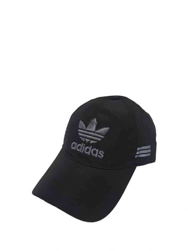 Mens Embroidered Parashut Material Black Color Cap - Free, 6