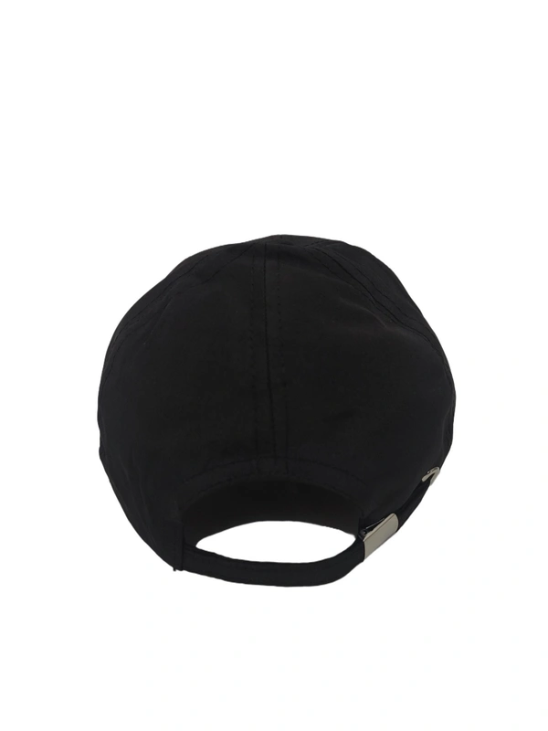Mens Embroidered Parashut Material Black Color Cap - Free, 6