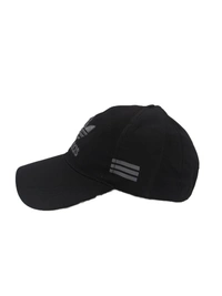 Mens Embroidered Parashut Material Black Color Cap - Free, 6