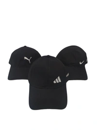 Mens Embroidered Cotton Material Black Color Cap - Free, 6