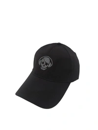 Mens Embroidered Parashut Material Black Color Cap - Free, 6