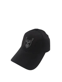 Mens Embroidered Parashut Material Black Color Cap - Free, 6