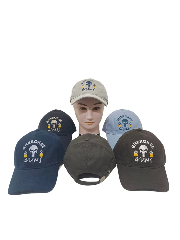 Mens Embroidered Cotton Material Mix Color Cap - Free, 6