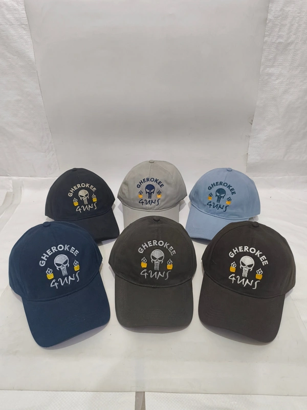 Mens Embroidered Cotton Material Mix Color Cap - Free, 6