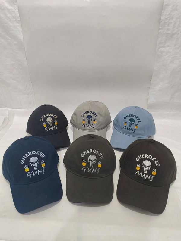 Mens Embroidered Cotton Material Mix Color Cap - Free, 6