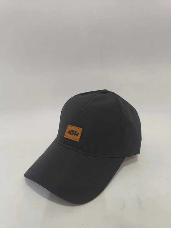 Mens Branding Logo Parashute Material Black Color Cap - Free, 6