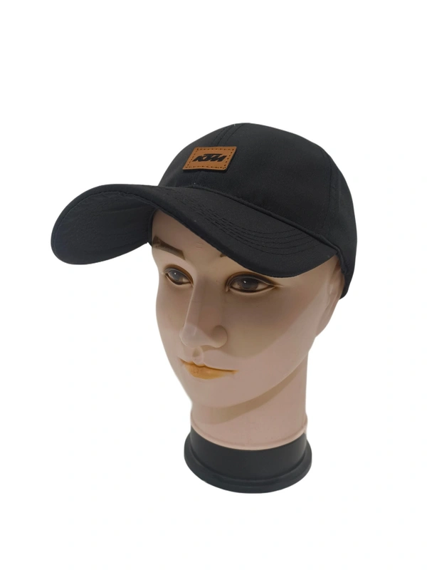 Mens Branding Logo Parashute Material Black Color Cap - Free, 6