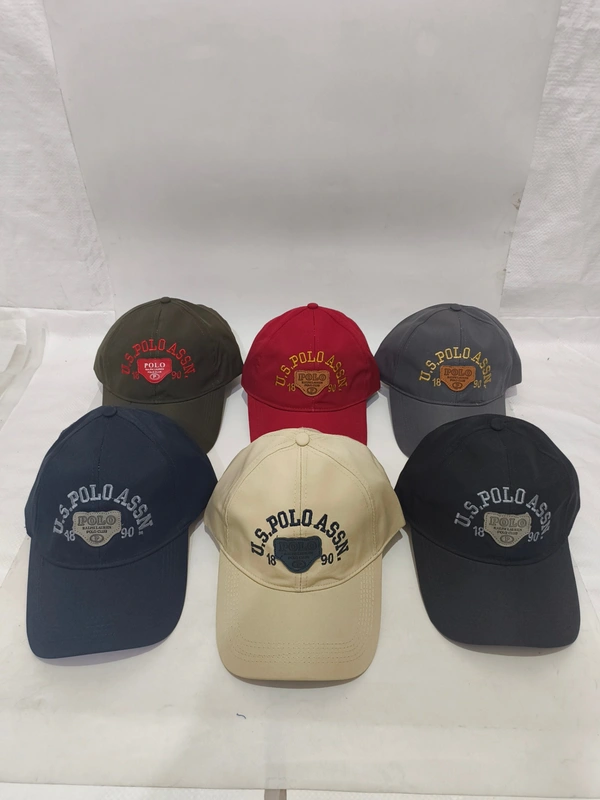 Mens Embroidered Parashut Material Mix Color Cap - Free, 6