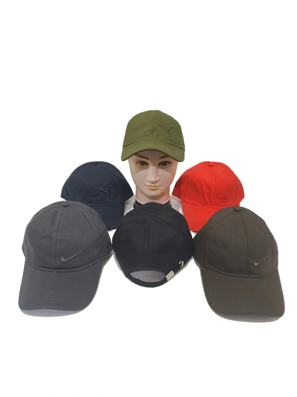 Mens Embroidered Pure Cotton Material Mix Color Cap - Free, 6