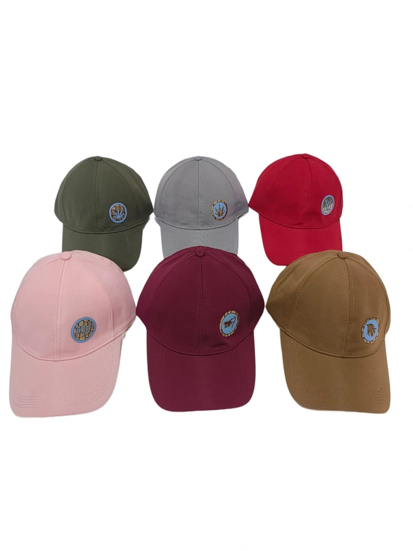 Mens Branding Logo Flaxi Fit Material Mix Color Cap - Free, 6