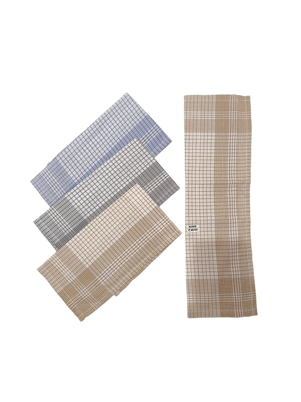 Mens Cotton Multi Color Colorful Handkerchief Stripes - 12