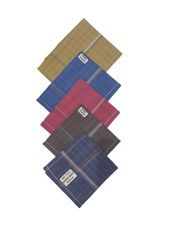 Mens Cotton Multi Color Colorful Handkerchief Stripes - 12