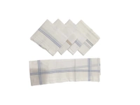 Mens Cotton White Handkerchief With Colorful - 12