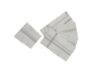 Mens Cotton White Handkerchief With Colorful - 12