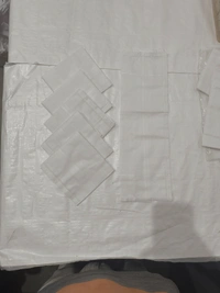 Mens Cotton Handkerchief White Color Set Of 12 - 12