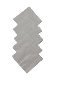 Mens Cotton Handkerchief White Color Set Of 12 - 12