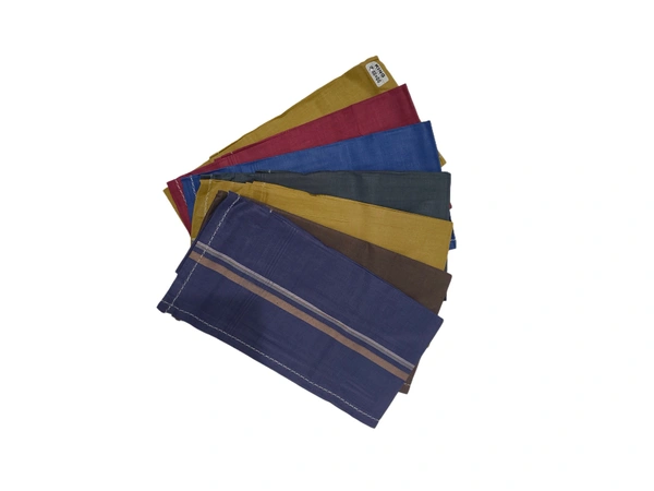 Mens Cotton  Multi Color Handkerchief Colorful Stripes - 12