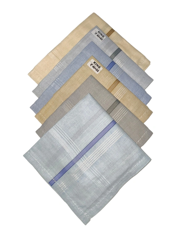 Mens Cotton Check  Multi Color Handkerchief Set Of 12 - 12