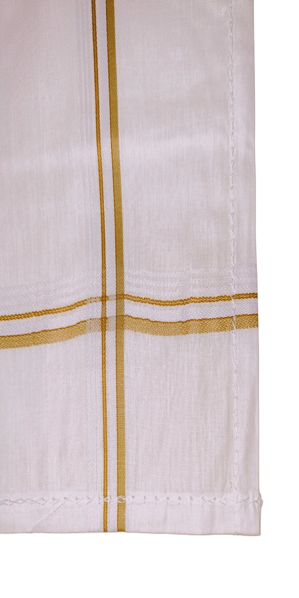 Mens Cotton White Check Super Quality Handkerchief - 12