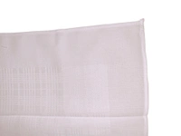 Mens Cotton White Color Vip Handkerchief - 12