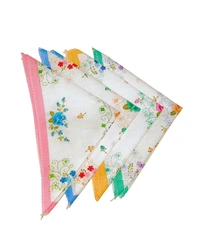 Cotton Multi Color Multi Printed Colorful Hankies Set Of 12 - 12