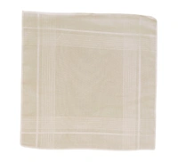 Cotton White Hankies For Kids Ladies Mens Girls - 12