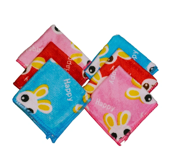 Cotton Hankies Multi Color Multi Printed Design For Girls Kids Ladies - 12