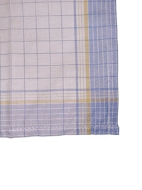 Mens Cotton Multi Color Check Colorful Handkerchiefs - 12