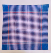 Mens Cotton Check Multi Color Handkerchief Stripes - 12
