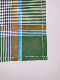 Mens Cotton Multi Color  Check Super Quality Handkerchief - 12