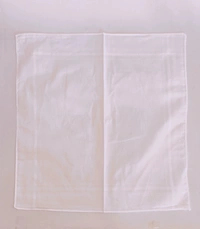 Mens Cotton White Color  Super Quality Handkerchief - 12